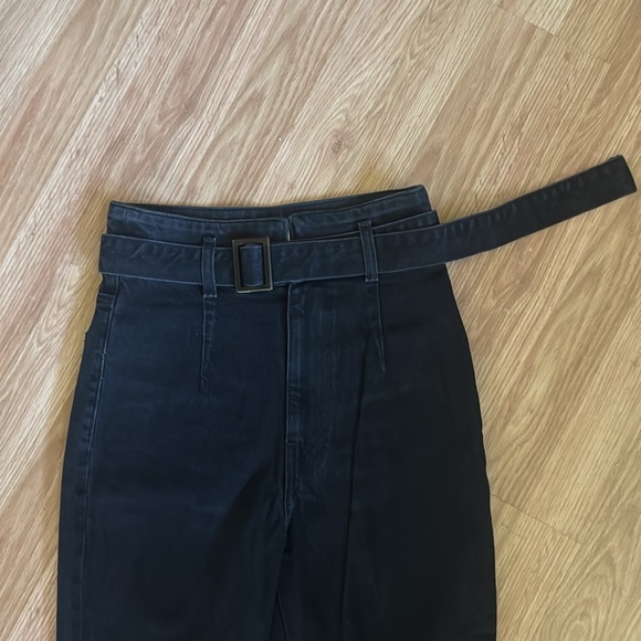 Reformation Kayo High and Skinny Belted Jeans Black Size 25 - Picture 5 of 8